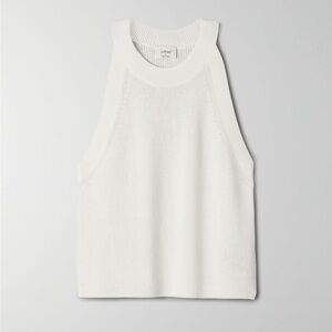 Aritzia Wilfred Orris Top Knit Halter High Neck Tank
